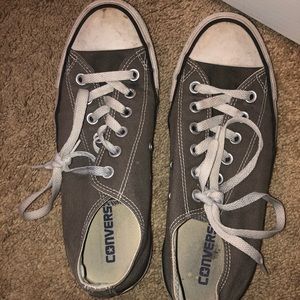 Gray Converse/Chuck Taylors